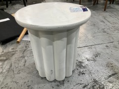 Indoor/Outdoor Concrete Side Table - 4