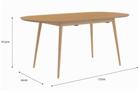 Extendable Dining Table - 175/215cm (Assembly Required) - 2