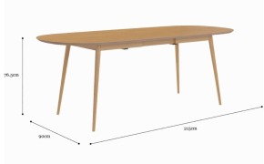 Extendable Dining Table - 175/215cm (Assembly Required) - 3