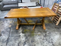 Trestle Dining Table - 200cm - 3