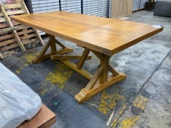 Trestle Dining Table - 200cm - 6