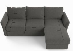 Full Sleeper Modular Sofa with Storage - 3