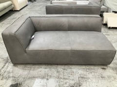 Leather Modular Sofa Corner Piece - 2