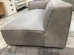 Leather Modular Sofa Corner Piece - 23