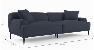 Contemporary 4 Seater Sofa - 2