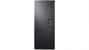 Samsung 424L Bottom Mount Fridge with Water Dispenser - Black Layered Steel SRL447DMB