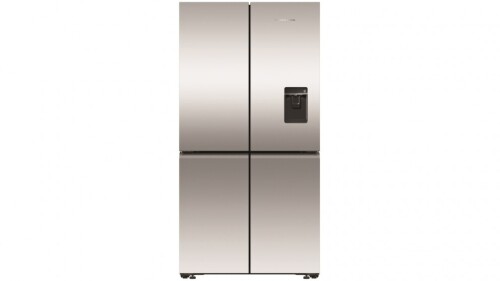 Fisher & Paykel 538L Recessed Handle Quad Door Fridge with Ice & Water Dispenser - Stainless Steel RF605QNUVX1