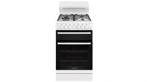 Westinghouse 54cm Freestanding Cooker with Gas Hob - White WLG512WCNG