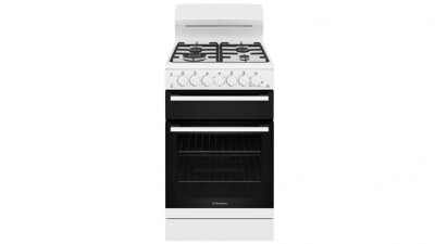 Westinghouse 54cm Freestanding Cooker with Gas Hob - White WLG512WCNG