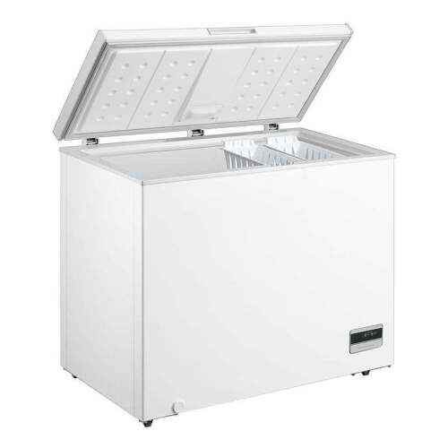 Husky 198L Solid Door Hybrid Chest Fridge &amp; Freezer in White &ndash; HUS-198CHE.1