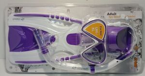 Oztrail 3 Piece Snorkelling Set [Colour: Purple] [Size: L/XL] (WSP-SSA3L-Dx P)