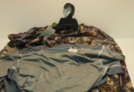 2 x Ridgeline Sable Long Sleeve T-Shirt - Buffalo Camo (RLSASTLX7) 1 x size 4XL, 1 x 5XL, 2 x CONDOR Surge Performance Training Shirts [Size: M] (101102-018-M)