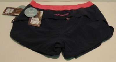 2 x Vigilante Womens Ausable Running Short - Eclipse/Hot Pink [Sizes: 10 and 14]