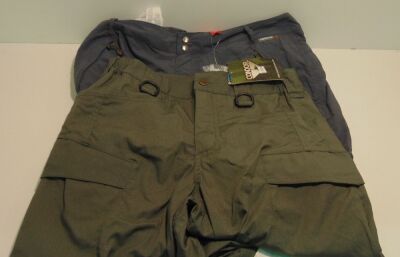 1 x Condor Stealth Operator Pants [Colour: Urban Green] [Size: 30] (610T-007-30-32) and 1 x Vigilante Womens Lascar Pants - Ombre [Size: 16] (837-635-16)