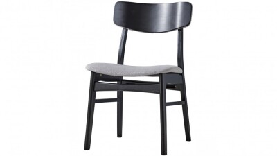 Set of 2 x Cody Dining Chair - Black CCODYBLKGRY