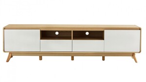 Harry 210cm Entertainment Unit - Natural/White HY2102