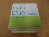 3 x Bausch & Lomb BioTrue ONEday Lenses 90-pack -2.50 Exp. 2020/12