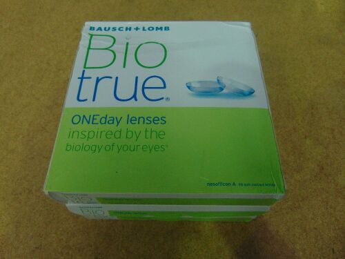 3 x Bausch & Lomb BioTrue ONEday Lenses 90-pack -2.50 Exp. 2021/01