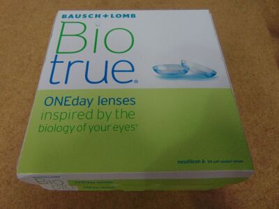 3 x Bausch & Lomb BioTrue ONEday Lenses 90-pack -4.50 Exp. 2020/11