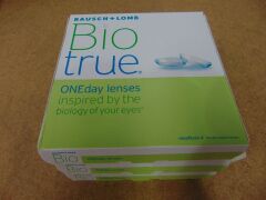 3 x Bausch & Lomb BioTrue ONEday Lenses 90-pack -6.25 Exp. 2021/04 onwards