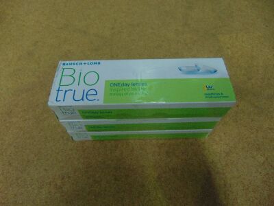 3 x Bausch & Lomb BioTrue S ONEday 30-pack -4.50 Exp. 2020/05 onwards