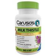 11 x Carusos Natural Health One a Day Milk Thistle 60 Tablets