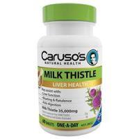 11 x Carusos Natural Health One a Day Milk Thistle 60 Tablets