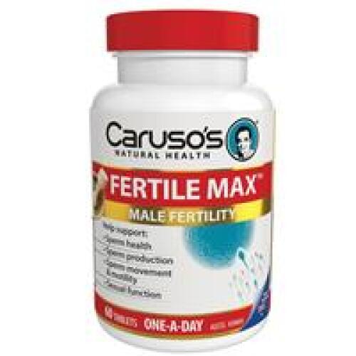 4 x Carusos Natural Health Fertile Max (Sperm Max) 60 Tablets