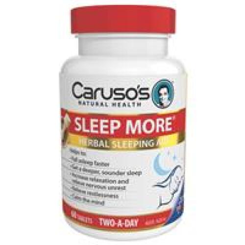 4 x Carusos Natural Health Sleep More 60 Tablets