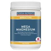 3 x Ethical Nutrients MEGAZORB Mega Magnesium Powder Raspberry 450g
