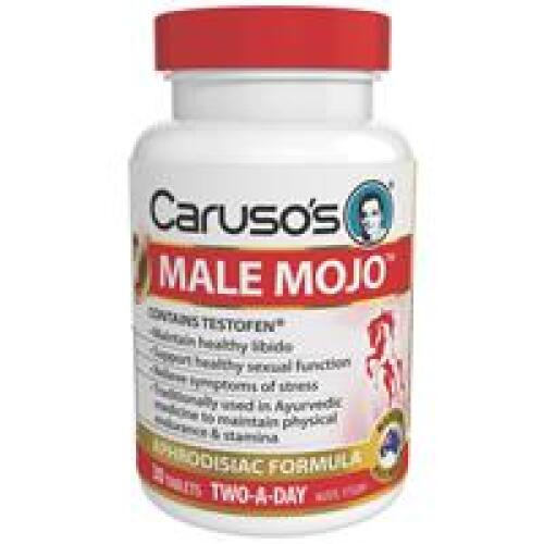 5 x Carusos Natural Health Male Mojo 30 Tablets