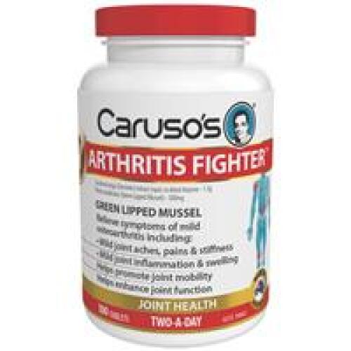 4 x Carusos Natural Health Arthritis Fighter 100 Tablets