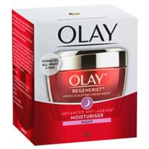 4 x Olay Regenerist Advanced Anti-Ageing Micro-Sculpting Night Face Cream 50g
