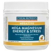 4 x Ethical Nutrients MEGAZORB Mega Magnesium Energy and Stress 230g