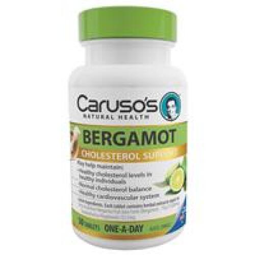 4 x Carusos Natural Health One a Day Bergamot 50 Tablets