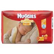 9 x Huggies Little Snugglers Preemie Nappies 30 Pack