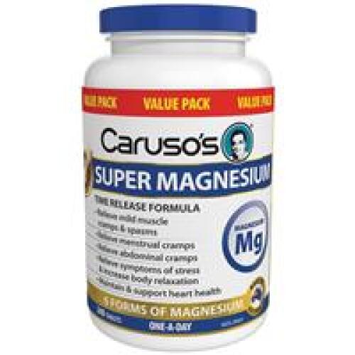 2 x Carusos Natural Health Super Magnesium 240 Tablets