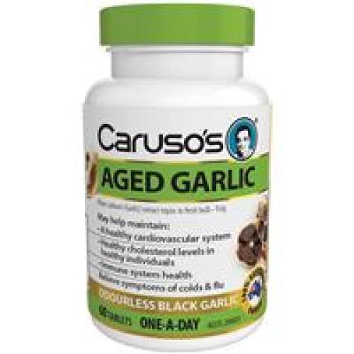 4 x Carusos Natural Health One a Day Aged Garlic Odourless 60 Tablets