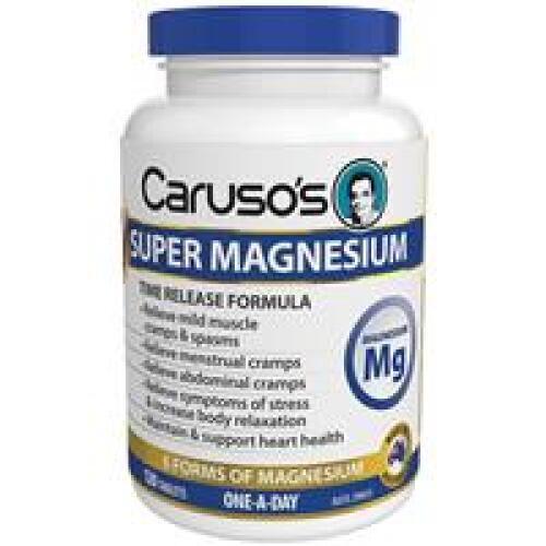 3 x Carusos Natural Health Super Magnesium 120 Tablets