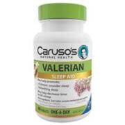 4 x Carusos Natural Health One a Day Valerian 60 Tablets