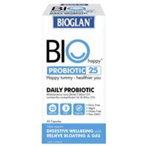4 x Bioglan Biohappy Probiotic 25 Billion 30 Capsules