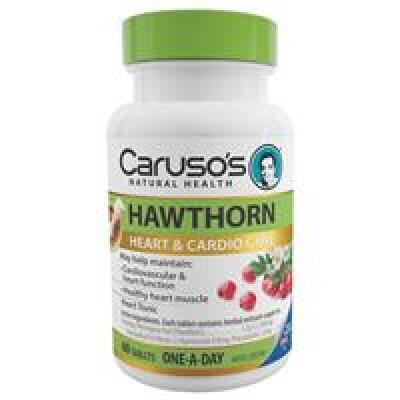 3 x Carusos Natural Health One a Day Hawthorn 60 Tablets