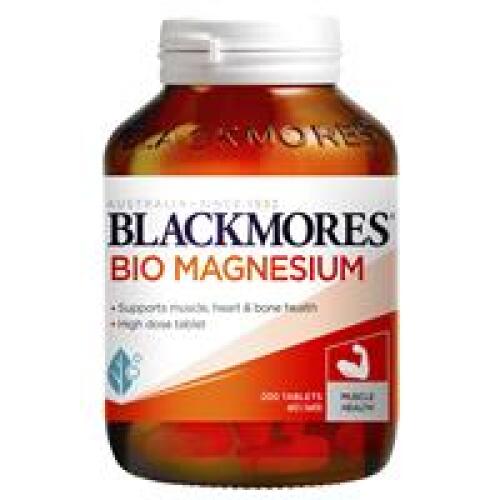 3 x Blackmores Bio Magnesium 200 Tablets Exclusive Size