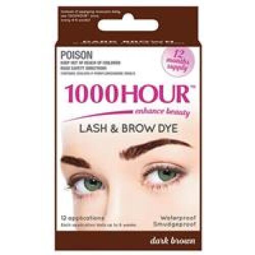4 x 1000 Hour Eyelash & Brow Dye Kit Dark Brown