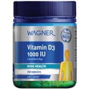 4 x Wagner Vitamin D3 1000IU 250 Capsules