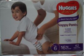 2 x Huggies Ultimate Unisex Nappy Pants Size 6 (16+kg) 42 Pack