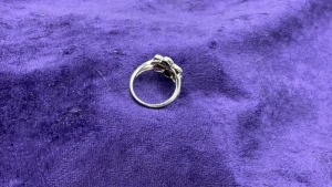 Sterling Silver Opal Flower Ring - 2