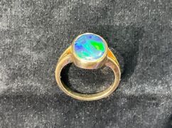 9ct Oval Triplet Opal Ring