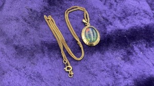 9ct Triplet Opal Pendant With Gold Surround - 2