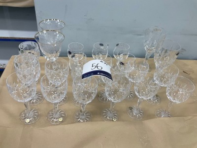 24x Crystal Glasses